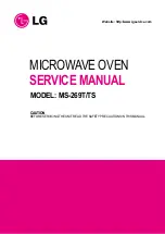 Предварительный просмотр 1 страницы LG MS-269T Service Manual