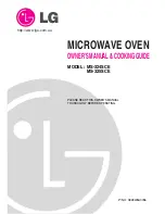 LG MS-324SCE Owner'S Manual & Cooking Manual preview