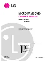 Предварительный просмотр 1 страницы LG MS-424E Owner'S Manual