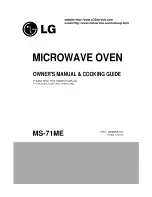 Предварительный просмотр 1 страницы LG MS-71ME Owner'S Manual & Cooking Manual