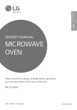 Предварительный просмотр 1 страницы LG MS2025DW Owner'S Manual