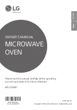 Предварительный просмотр 1 страницы LG MS2043BP Owner'S Manual