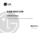 LG MS2147C Owner'S Manual предпросмотр