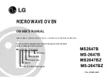 LG MS2647B Owner'S Manual предпросмотр