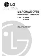 LG MS3448GRK Owner'S Manual & Cooking Manual preview