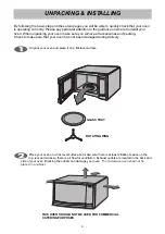 Предварительный просмотр 4 страницы LG MS4646SS Owner'S Manual & Cooking Manual