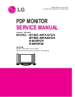 Предварительный просмотр 1 страницы LG MT-40PA10S Service Manual