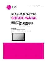 Preview for 1 page of LG MT-42PM10 Service Manual