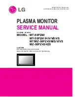 Предварительный просмотр 1 страницы LG MT-50PZ40, MT-50PZ41, MT-50PZ4 Service Manual