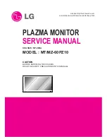 Предварительный просмотр 1 страницы LG MT-60PZ10 Service Manual