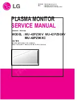 LG MU-42PZ90V Service Manual предпросмотр