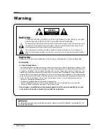 Предварительный просмотр 2 страницы LG MU-50PZ44 Owner'S Manual