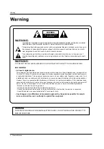 Предварительный просмотр 2 страницы LG MU-60PZ90V Owner'S Manual