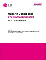 LG Multi-Inverter Type Service Manual preview