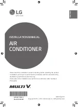 Preview for 1 page of LG MULTI V JRUN120LTE5 Installation Manual