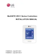 Предварительный просмотр 1 страницы LG MultiSITE CRC1 Series Installation Manual