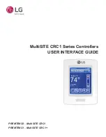 LG MultiSITE CRC1 Series User Interface Manual предпросмотр