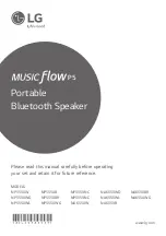 Предварительный просмотр 1 страницы LG Music Flow P5 NA6550B Manual