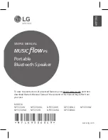 LG music flow p5 NP5550B Simple Manual предпросмотр