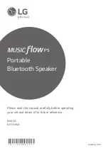 Предварительный просмотр 1 страницы LG Music Flow P5 NP5558MC Manual