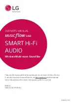 LG Music Flow SJ6B Owner'S Manual предпросмотр