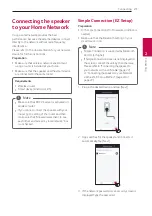 Предварительный просмотр 21 страницы LG MusicFlow DSH8 Owner'S Manual