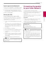 Preview for 25 page of LG MUSICflow DSH9 Owner'S Manual