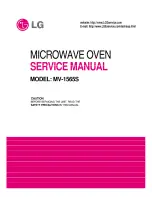 Предварительный просмотр 1 страницы LG MV-1565S Service Manual