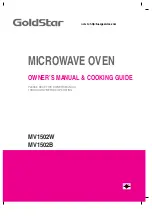 LG MV1502B Owner'S Manual & Cooking Manual предпросмотр