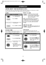 Preview for 10 page of LG MV1502B Owner'S Manual & Cooking Manual