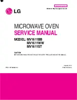 LG MV1611BB Service Manual предпросмотр