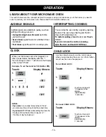 Preview for 10 page of LG MV1611WW Owner'S Manual