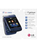 LG Mystique Quick Start Manual preview