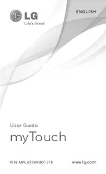 Preview for 1 page of LG myTouch User Manual