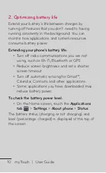 Preview for 10 page of LG myTouch User Manual