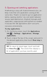 Preview for 13 page of LG myTouch User Manual