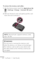 Preview for 22 page of LG myTouch User Manual