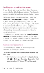 Preview for 24 page of LG myTouch User Manual