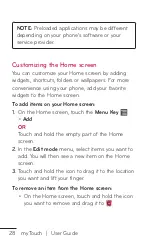 Preview for 28 page of LG myTouch User Manual