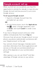 Preview for 34 page of LG myTouch User Manual