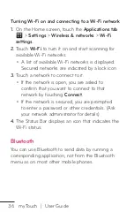 Preview for 36 page of LG myTouch User Manual