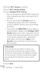 Preview for 40 page of LG myTouch User Manual