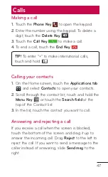 Preview for 47 page of LG myTouch User Manual