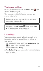 Preview for 49 page of LG myTouch User Manual