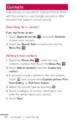 Preview for 50 page of LG myTouch User Manual