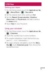 Preview for 71 page of LG myTouch User Manual