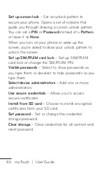 Preview for 86 page of LG myTouch User Manual