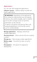 Preview for 87 page of LG myTouch User Manual