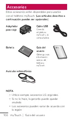 Preview for 254 page of LG myTouch User Manual