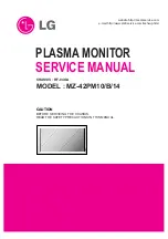 Предварительный просмотр 1 страницы LG MZ-42PM10 Service Manual